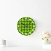 Green Combination Diamond Pattern van STaylor Ronde Klok (Huis)