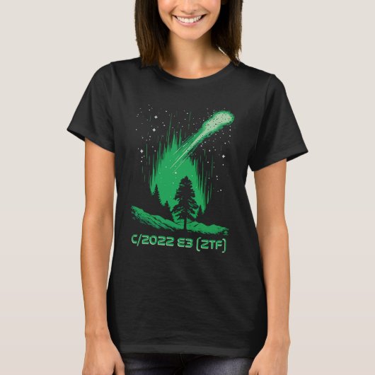 Green Comet C2022 E3 ZTF T-shirt (Voorkant)