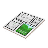 Green Comic Tegeltje (Zijkant)