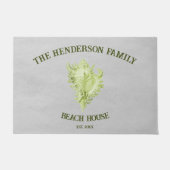 Green Conch Shell Doormat Deurmat (Voorkant)