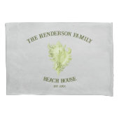 Green Conch Shell Pillow Hoesje Kussensloop (Voorkant)