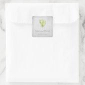 Green Conch Shell Wedding Stickers (Tas)