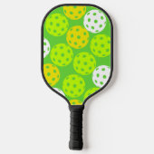 Green Cool Modern Schattigee trendy ballen Pickleball Paddle (Achterkant)
