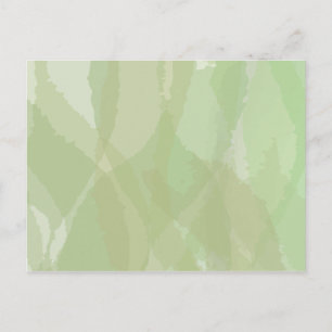 Green, cool, trendy watercolor abstract pattern briefkaart