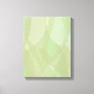 Green, cool, trendy watercolor abstract pattern canvas afdruk