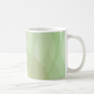 Green, cool, trendy watercolor abstract pattern koffiemok
