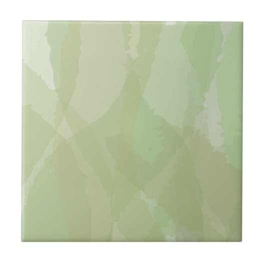 Green, cool, trendy watercolor abstract pattern tegeltje (Voorkant)