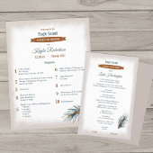 Green, Copper Pine Needles Eagle Court of Honor Flyer