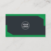 Green Corporate Professional QR-code scanbaar Visitekaartje (Achterkant)