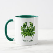 Green Crab Celtic Knot Mok (Links)