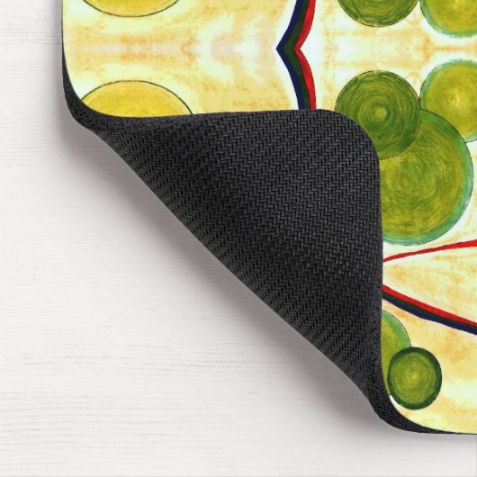 Green Cream Float Mousepad Muismat (Hoek)