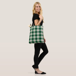 Green Cream Plaid Draagtas