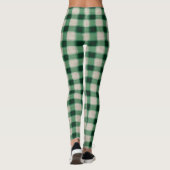 Green Cream Plaid Leggings (Achterkant)