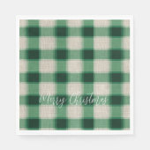 Green Cream Plaid Servet (Voorkant)