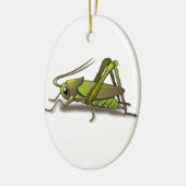 Green Cricket Insect Keramisch Ornament (Links)