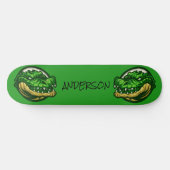 Green Croc-thema Skateboard (Horizontaal)
