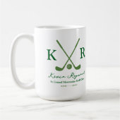 Green Crossed Clubs Mok voor Elegante Golfers (Links)