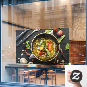 Green Curry Thai Food Spices Herbs Cuisine Curry Raamsticker