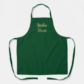 Green Custom Business Apron | Bewerkbaar Schort (Voorkant)