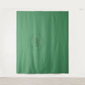 green Custom Logo backdrop Company branding Wandkleed (Voorkant)