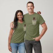 Green Custom Pet van het Engelse Mastiff Army T-shirt (Unisex)