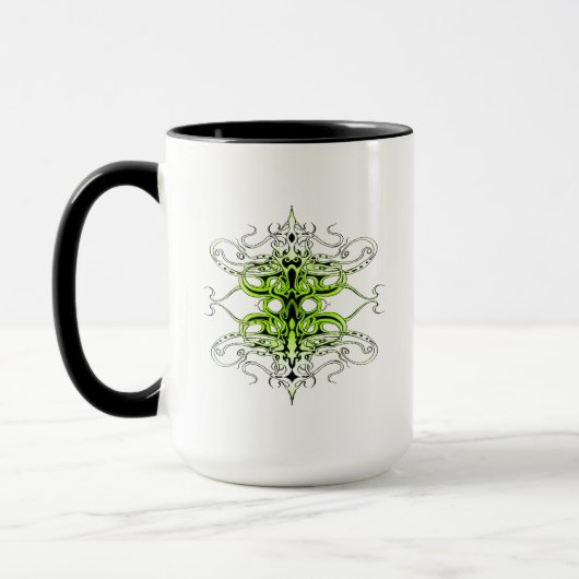 Green Custom Tribal Tattoo Design Mok (Links)