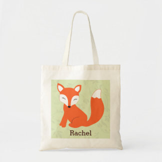 Green Cute Baby Fox Persoonlijk Tas