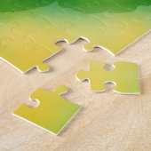 Green cute frog legpuzzel (Zijkant)