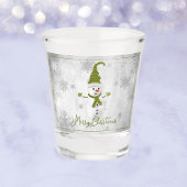 Green Cute Snowman Verre de tir