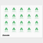 Green D20 Dice Enregistrer les stickers Date (Feuille)