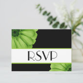 Green Daisers RSVP Réponse du Mariage V3A (Debout devant)