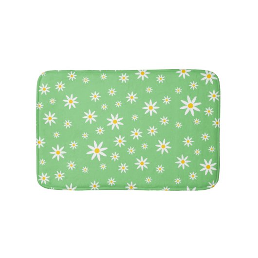 Green Daisy Bath Mat (Voorkant)