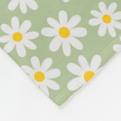 Green Daisy Blanket Fleece Deken (Hoek)