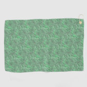 Green Daisy Flowers Natuur Art Pattern Golfhanddoek (Horizontaal)