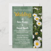 Green Daisy katholieke bruiloft Kaart (Voorkant)