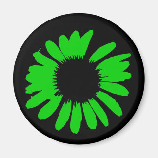Green Daisy Magneet