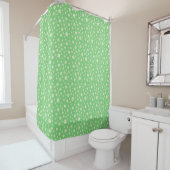 Green Daisy Shower Curtain Douchegordijn (In situ)