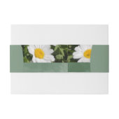 Green Daisy Uitnodigingen Wikkel (Achterkant Voorbeeld)