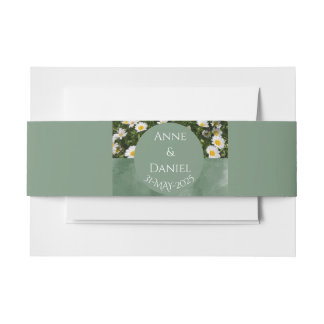 Green Daisy Uitnodigingen Wikkel