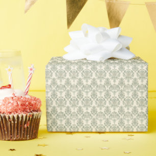 Green Damask Cadeaupapier