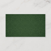 Green Damask Investigator Visitekaartje (Achterkant)