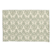 Green Damask Kussensloop (Voorkant)