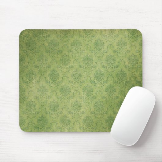 Green Damask Mousepad Muismat (Met muis)