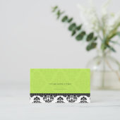 Green Damask Wedding Plaatskaarten Plaatskaartje (Staand voorkant)