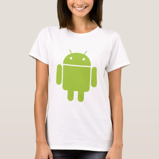 Green Dames Petite Android T-Shirt (Voorkant)