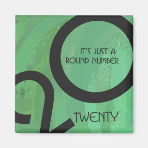 Green Decade Birthdday Magneet