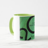 Green Decade Birthdday Mok (Voorkant links)