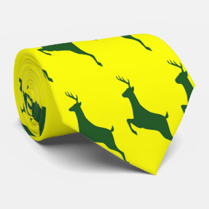 Green Deer Necktie Stropdas