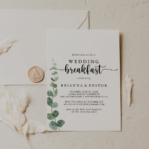 Green Delight Eucalyptus Weddenschap Breakfast Kaart