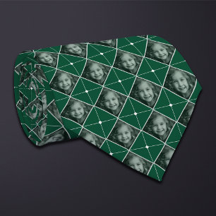 Green Diamond 1-fotopatroon Stropdas